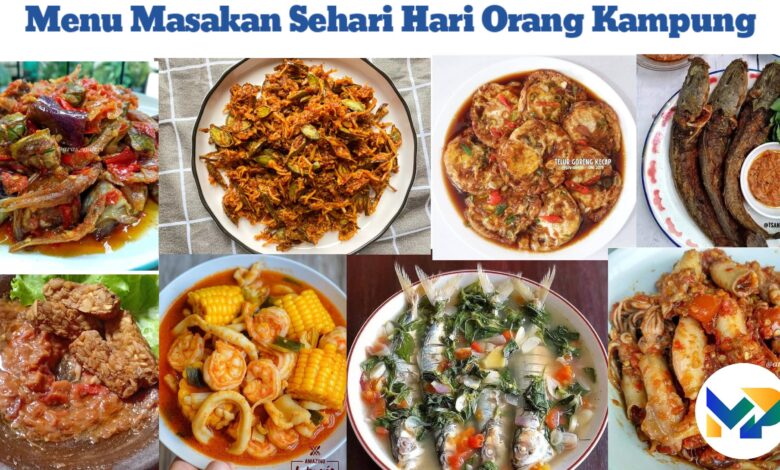 Menu Masakan Sehari Hari Orang Kampung