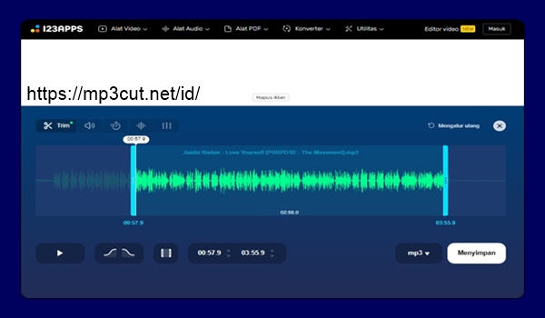 Cara Memotong Lagu Tanpa Aplikasi Dengan Menggunakan Website Online MP3 Cutter 