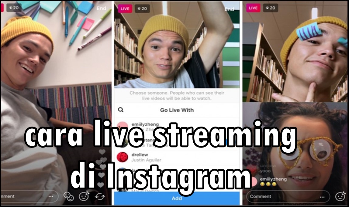 cara mudah live streaming di instagram