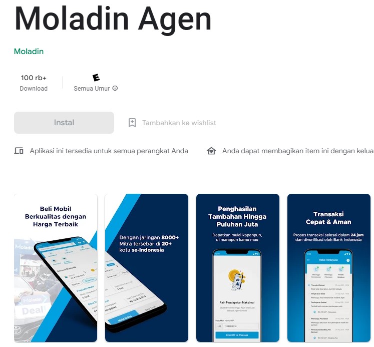 Moladin - Aplikasi Jual Beli Mobil Bekas