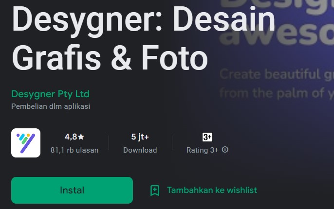 Desygner: Desain Grafis & Foto