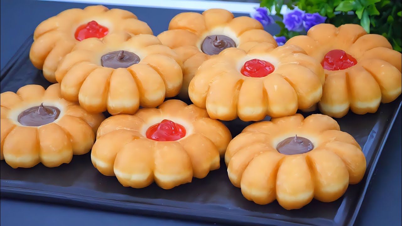 Resep Donat Bunga Labu Kuning