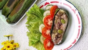 Resep Nasi Bakar Cumi Cabe Hijau