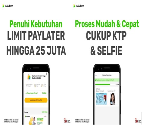 tampilan aplikasi indodana
