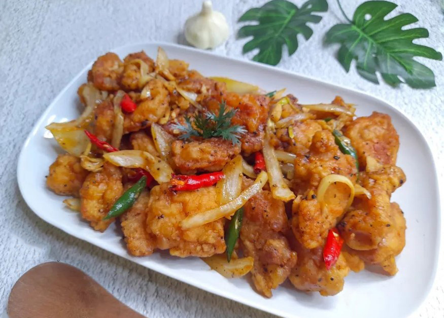 Resep Ayam Kriuk Lada Hitam