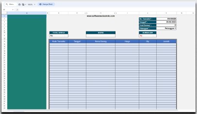 Aplikasi Kasir Excel Sederhana V2